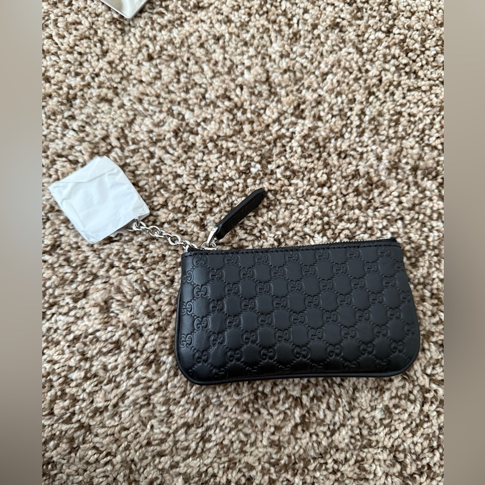 Authentic Gucci Interlocking Leather Key Pouch - image 2